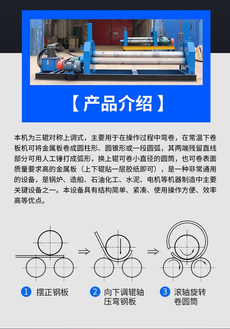 卷板機(jī)有限公司工作原理